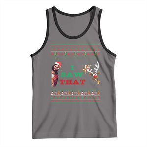 Jesus I Saw That Meme Tank Top Funny Ugly Christmas Religious Christian TS10 Deep Heather Black Print Your Wear
