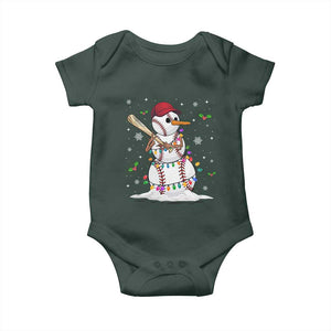 Christmas Baseball Player Baby Onesie Snowman Balls Xmas Gifts Santa Sports Men Boys TS10 Print Your Wear