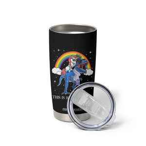 Funny Hanukkah Tumbler Cup Jewnicorn This Is How We Jew It TS10 Print Your Wear