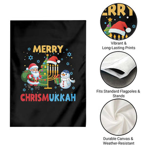 Merry Chrismukkah Garden Flag Happy Christmas Hanukkah Jewish Santa Snowman TS10 Print Your Wear