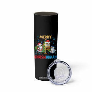 Merry Chrismukkah Skinny Tumbler Happy Christmas Hanukkah Jewish Santa Snowman TS10 Print Your Wear