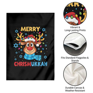 Merry Chrismukkah Garden Flag Jewish Happy Christmas Hanukkah Reindeer Menorah TS10 Print Your Wear
