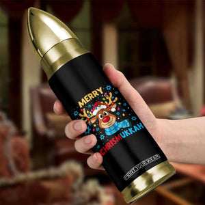 Merry Chrismukkah Bullet Tumbler Jewish Happy Christmas Hanukkah Reindeer Menorah TS10 Print Your Wear