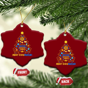 Merry Chrismukkah Ceramic Ornament Jewish Happy Hanukkah Christmas Tree TS10 Print Your Wear
