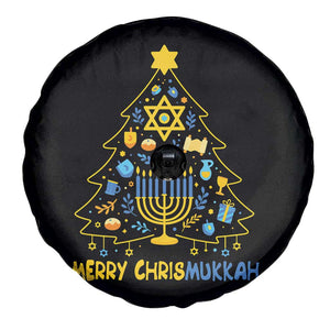 Merry Chrismukkah Spare Tire Cover Jewish Happy Hanukkah Christmas Tree TS10 Print Your Wear