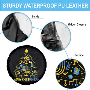 Merry Chrismukkah Spare Tire Cover Jewish Happy Hanukkah Christmas Tree TS10 Print Your Wear