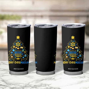 Merry Chrismukkah Tumbler Cup Jewish Happy Hanukkah Christmas Tree TS10 Print Your Wear