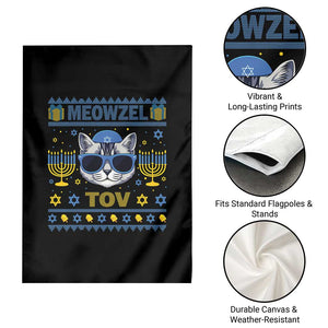 Cat Hanukkah Garden Flag Meowzel Tov Jewish Cat Owner Ugly Chanukah TS10 Print Your Wear