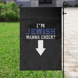 Funny Jewish Garden Flag Im Jewish Wanna Check TS10 Print Your Wear