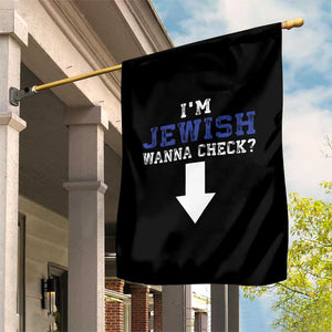 Funny Jewish Garden Flag Im Jewish Wanna Check TS10 Print Your Wear