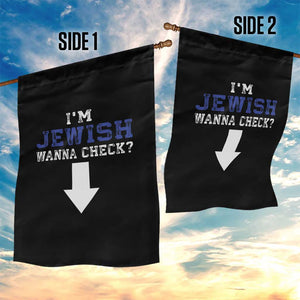 Funny Jewish Garden Flag Im Jewish Wanna Check TS10 Print Your Wear