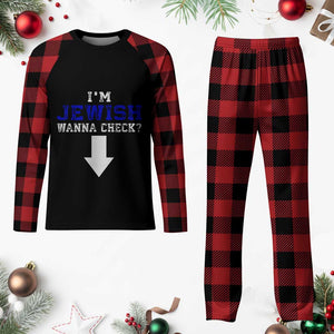 Funny Jewish Plaid Pajama Set Im Jewish Wanna Check TS10 Buffalo Plaid Print Your Wear