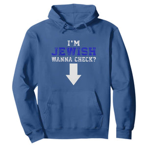 Funny Jewish Hoodie Im Jewish Wanna Check TS10 Royal Blue Print Your Wear