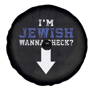 Funny Jewish Spare Tire Cover Im Jewish Wanna Check TS10 Print Your Wear