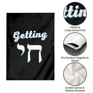 Funny Jewish Garden Flag Getting Chai High Hanukkah Humor TS10 Print Your Wear