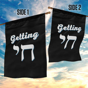 Funny Jewish Garden Flag Getting Chai High Hanukkah Humor TS10 Print Your Wear