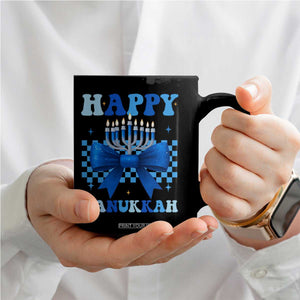 Coquette Hanukkah Coffee Mug Jewish Menorah Bow Girls TS10 Print Your Wear