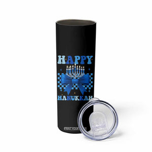 Coquette Hanukkah Skinny Tumbler Jewish Menorah Bow Girls TS10 Print Your Wear