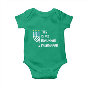 Funny Hanukkah Pajama Baby Onesie This is My Pajamakah Gift Chanukah TS10 Irish Green Print Your Wear