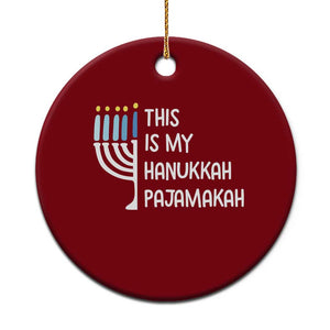 Funny Hanukkah Pajama Ceramic Ornament This is My Pajamakah Gift Chanukah TS10 1pc Red Print Your Wear