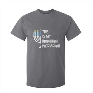 Funny Hanukkah Pajama T Shirt For Kid This is My Pajamakah Gift Chanukah TS10 Charcoal Print Your Wear