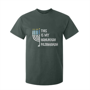 Funny Hanukkah Pajama T Shirt For Kid This is My Pajamakah Gift Chanukah TS10 Dark Forest Green Print Your Wear
