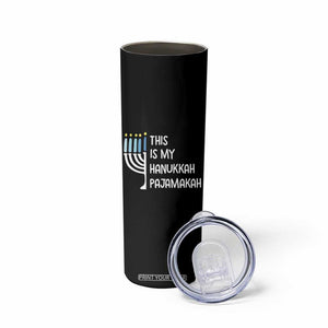 Funny Hanukkah Pajama Skinny Tumbler This is My Pajamakah Gift Chanukah TS10 Print Your Wear