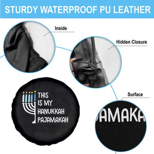 Funny Hanukkah Pajama Spare Tire Cover This is My Pajamakah Gift Chanukah TS10 Print Your Wear