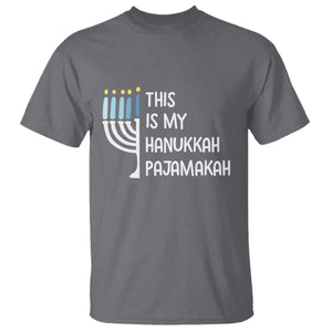 Funny Hanukkah Pajama T Shirt This is My Pajamakah Gift Chanukah TS10 Charcoal Print Your Wear