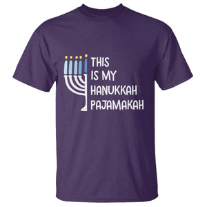Funny Hanukkah Pajama T Shirt This is My Pajamakah Gift Chanukah TS10 Purple Print Your Wear