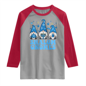 Happy Hanukkah Raglan Shirt Retro Groovy Eight Nights Lights TS10 Sport Gray Red Print Your Wear