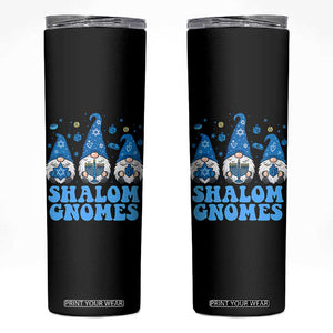 Happy Hanukkah Skinny Tumbler Retro Groovy Eight Nights Lights TS10 Black Print Your Wear