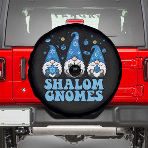 Happy Hanukkah Spare Tire Cover Retro Groovy Eight Nights Lights TS10 Black Print Your Wear