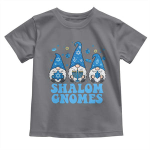 Happy Hanukkah Toddler T Shirt Retro Groovy Eight Nights Lights TS10 Charcoal Print Your Wear