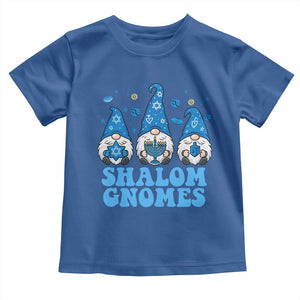 Happy Hanukkah Toddler T Shirt Retro Groovy Eight Nights Lights TS10 Royal Blue Print Your Wear