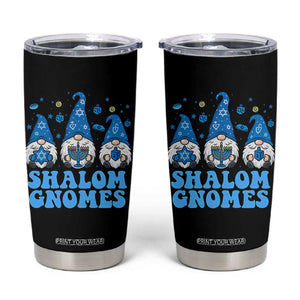 Happy Hanukkah Tumbler Cup Retro Groovy Eight Nights Lights TS10 Black Print Your Wear