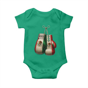Mexican Boxing Gloves Baby Onesie Retro Vintage Mexico Flag Boxer TS10 Irish Green Print Your Wear