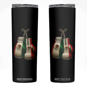 Mexican Boxing Gloves Skinny Tumbler Retro Vintage Mexico Flag Boxer TS10 Black Print Your Wear