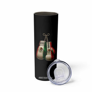 Mexican Boxing Gloves Skinny Tumbler Retro Vintage Mexico Flag Boxer TS10 Print Your Wear