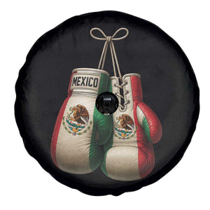 Mexican Boxing Gloves Spare Tire Cover Retro Vintage Mexico Flag Boxer TS10 Print Your Wear