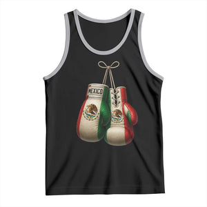 Mexican Boxing Gloves Tank Top Retro Vintage Mexico Flag Boxer TS10 Black Athletic Heather Print Your Wear