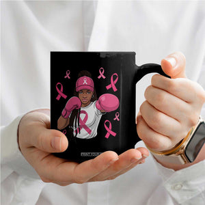 Black Women Fight Breast Cancer Awareness Coffee Mug Pink Ribbon African American TS10 Print Your Wear