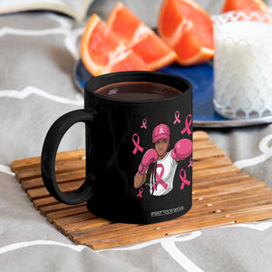 Black Women Fight Breast Cancer Awareness Coffee Mug Pink Ribbon African American TS10 Print Your Wear