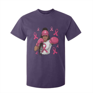 Black Women Fight Breast Cancer Awareness T Shirt For Kid Pink Ribbon African American TS10 Purple Print Your Wear