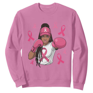 Black Women Fight Breast Cancer Awareness Sweatshirt Pink Ribbon African American TS10 Azalea Print Your Wear