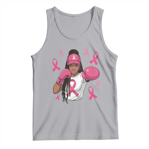 Black Women Fight Breast Cancer Awareness Tank Top Pink Ribbon African American TS10 Athletic Heather Print Your Wear