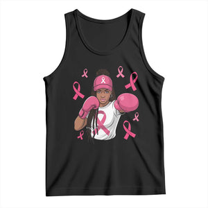 Black Women Fight Breast Cancer Awareness Tank Top Pink Ribbon African American TS10 Black Print Your Wear