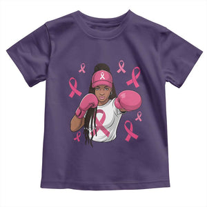 Black Women Fight Breast Cancer Awareness Toddler T Shirt Pink Ribbon African American TS10 Purple Print Your Wear