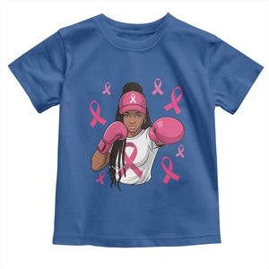 Black Women Fight Breast Cancer Awareness Toddler T Shirt Pink Ribbon African American TS10 Royal Blue Print Your Wear