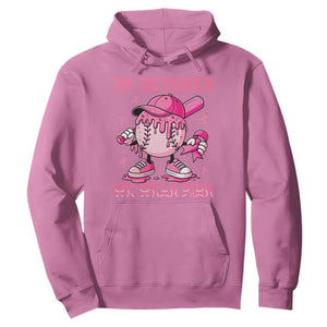 Baseball Breast Cancer Hoodie In October We Wear Pink Baseball Drip TS10 Azalea Print Your Wear
